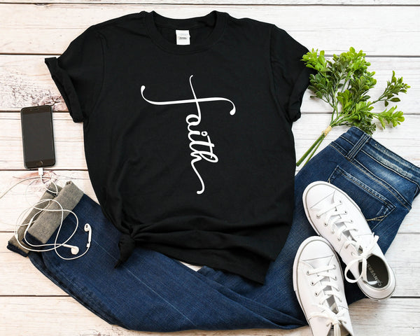 FAITH t-shirt Design by Christian Body Wear - Short-Sleeve Unisex T-Shirt ( Mens and Womens)