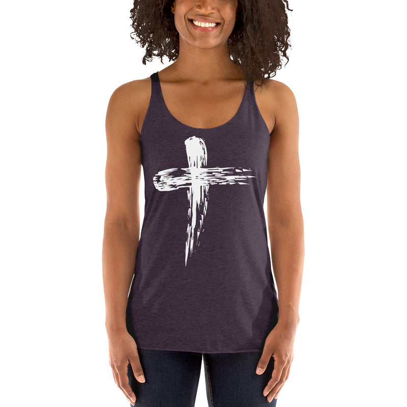 Large Cross Women's Racerback Tank