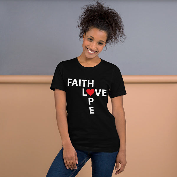 Faith, Hope, Love Short-Sleeve Unisex T-Shirt