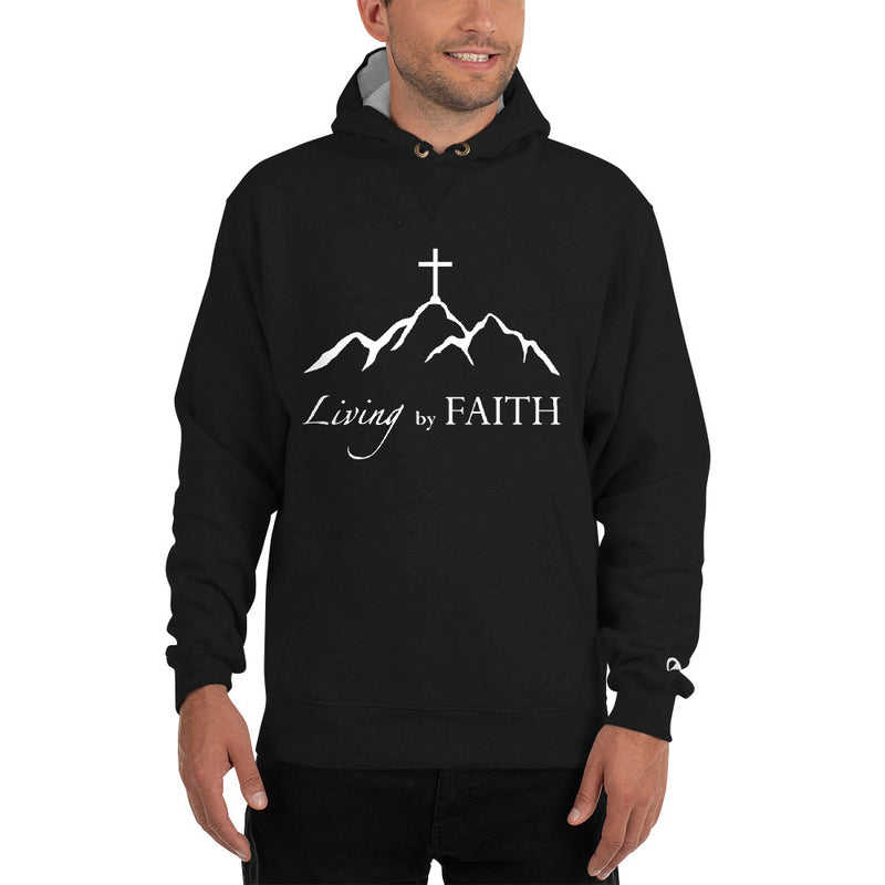 Living By Faith Nice, and Warm Champion Hoodie