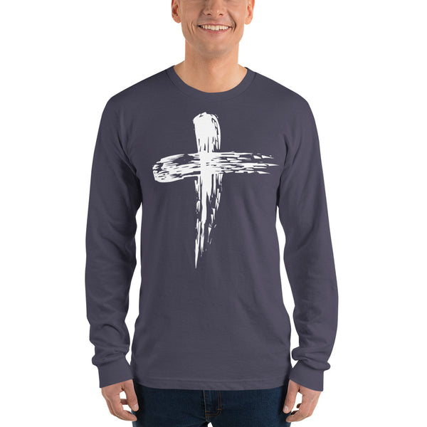 Cross on Tee Christian Body Wear Long sleeve t-shirt