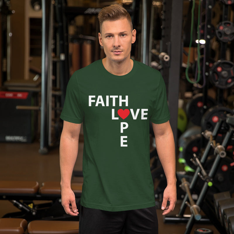 Faith, Hope, Love Short-Sleeve Unisex T-Shirt