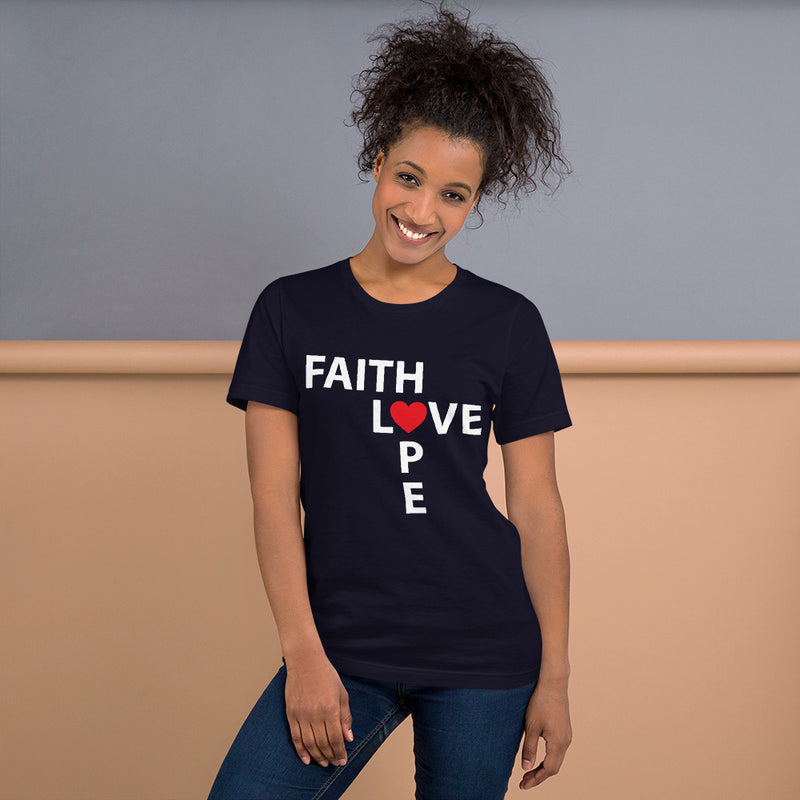 Faith, Hope, Love Short-Sleeve Unisex T-Shirt