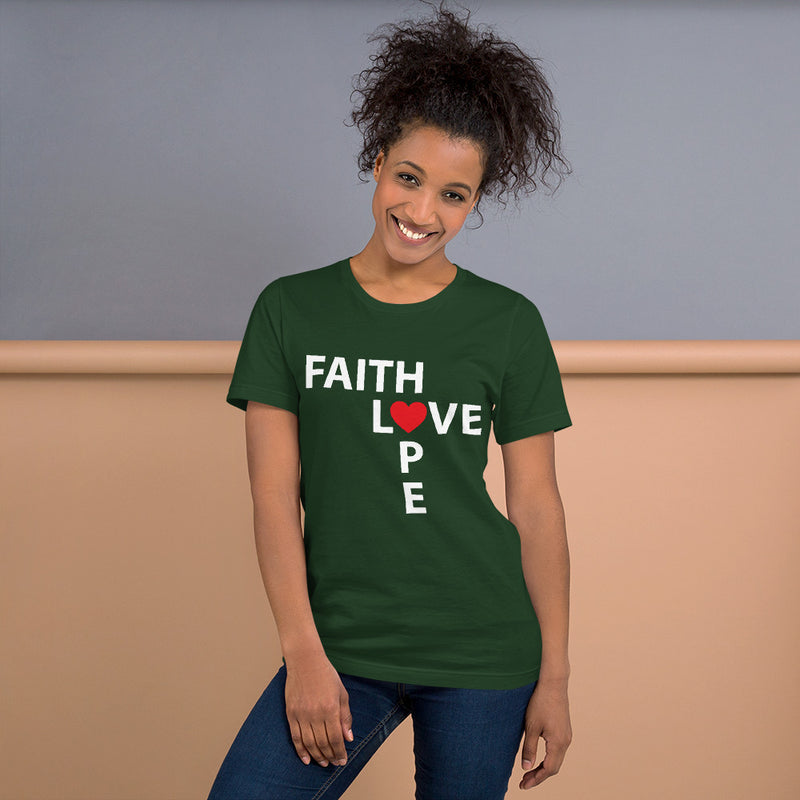 Faith, Hope, Love Short-Sleeve Unisex T-Shirt