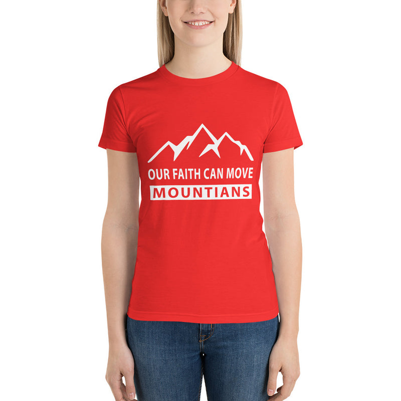 Our Faith Can Move Mountains Short sleeve women's t-shirt