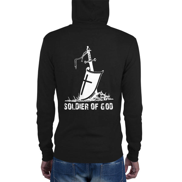 Soldier Of GOD Unisex zip hoodie