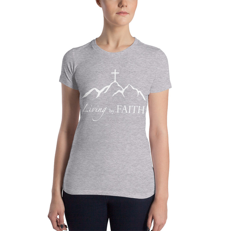 Living By Faith Designer Soft Tee - Women’s Slim Fit T-Shirt