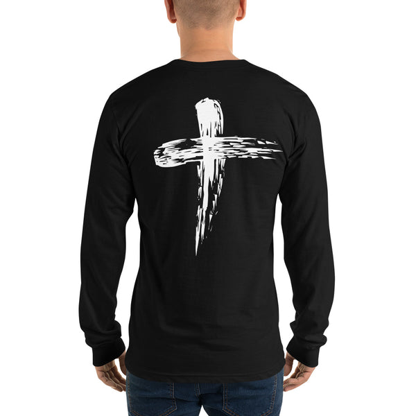 Large Cross On Back Long sleeve t-shirt