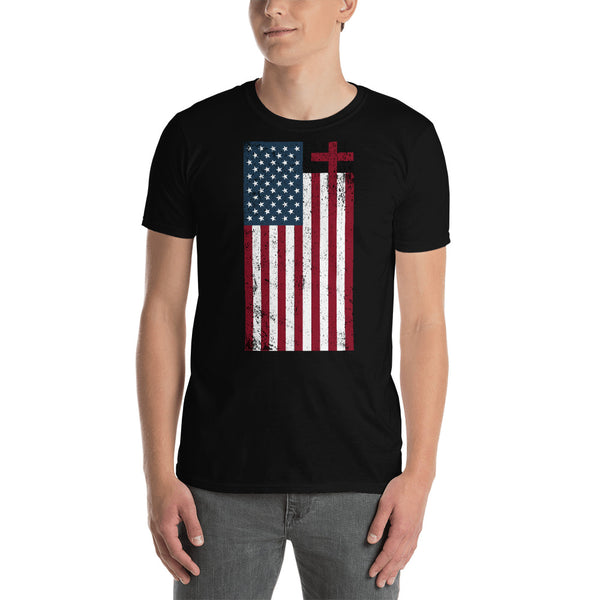 Cross Flag Patriot Collection - Short-Sleeve Unisex T-Shirt