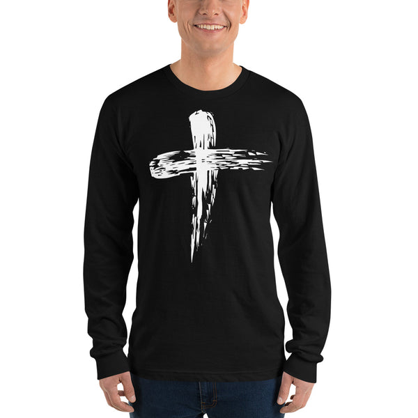 Cross on Tee Christian Body Wear Long sleeve t-shirt